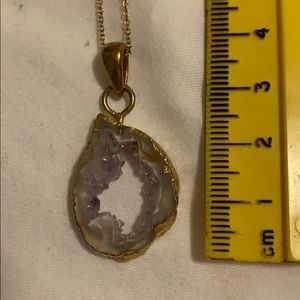 Druzy necklace